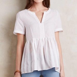 MOVING SALE! Anthro Peplum Top 100% cotton